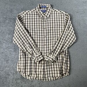 Pendleton Men's L Oxford Cloth‎ Button Down Long Sleeve Plaid Shirt Multicolor